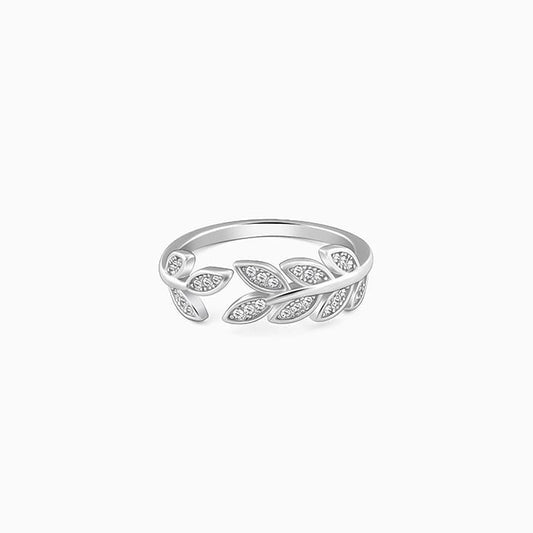 Silver Leaf Ring